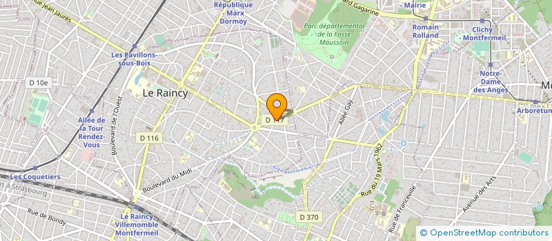 localisation de l'entreprise S.A.C.C. à LE RAINCY