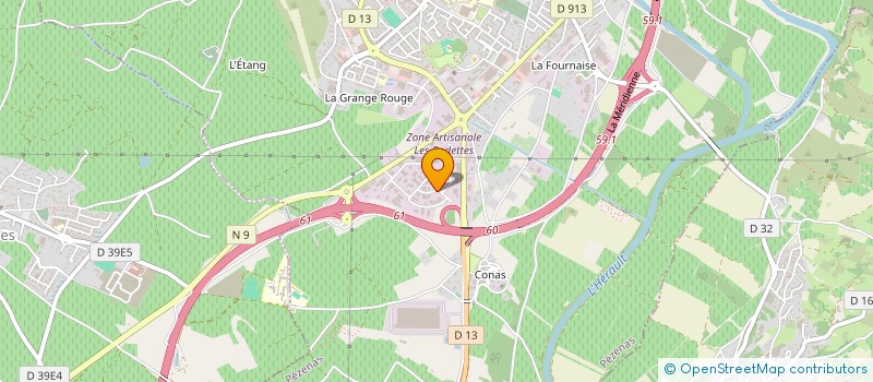 localisation de l'entreprise S.A.C. DISTRIBUTION à PEZENAS