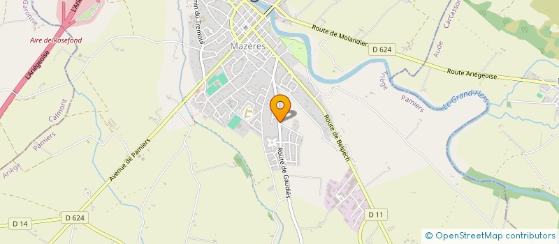 localisation de l'entreprise S.A.C.R. à MAZERES