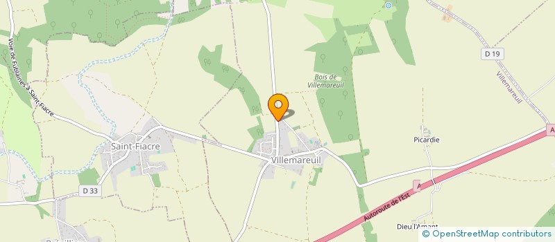 localisation de l'entreprise S.A. CONSEIL  VILLEMAREUIL