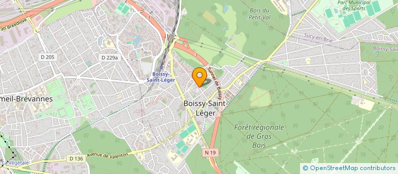 localisation de l'entreprise S.A CRYODEPIL à BOISSY-SAINT-LEGER