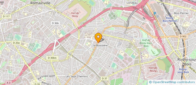 localisation de l'entreprise S.A.D. à MONTREUIL