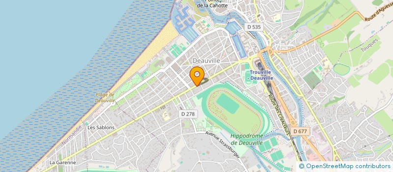 localisation de l'entreprise S.A.D.A. à DEAUVILLE