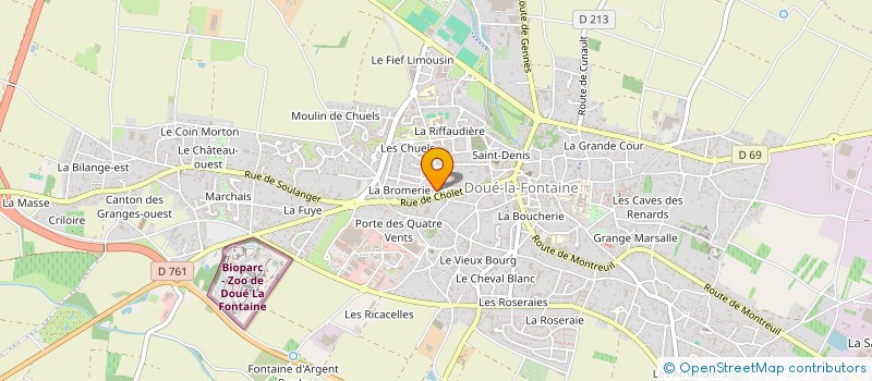 localisation de l'entreprise S A D A C à DOUE-EN-ANJOU