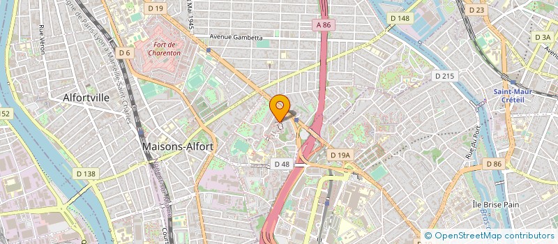 localisation de l'entreprise S.A.D.E.  MAISONS-ALFORT