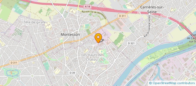 localisation de l'entreprise S.A.D GENIE CLIMATIQUE  CHATOU