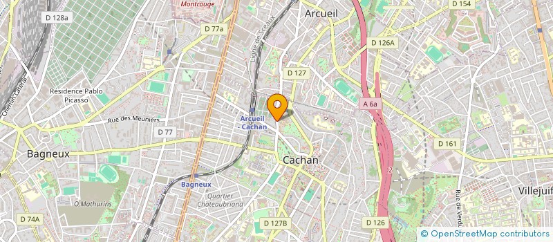 localisation de l'entreprise S.A. D'HLM EFIDIS à CACHAN