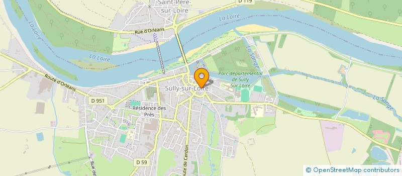 localisation de l'entreprise S A D I V A L  SULLY-SUR-LOIRE