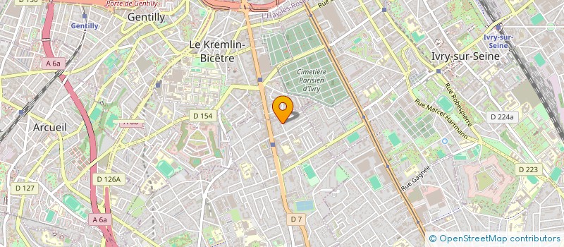 localisation de l'entreprise S.A.D.M. à VILLEJUIF