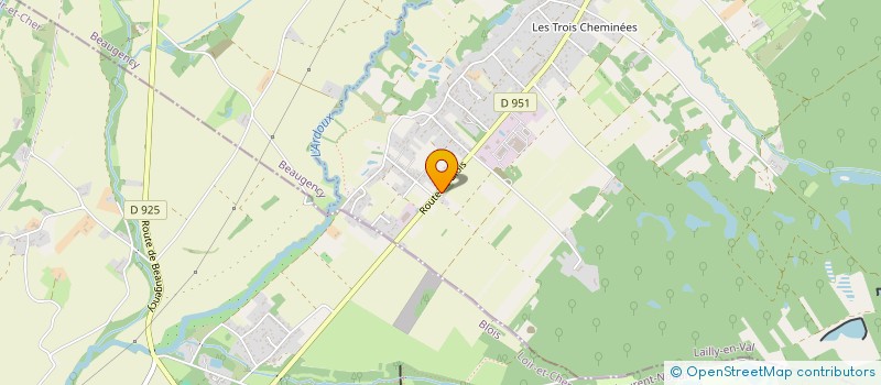 localisation de l'entreprise S-A-D PNEUS  LAILLY-EN-VAL