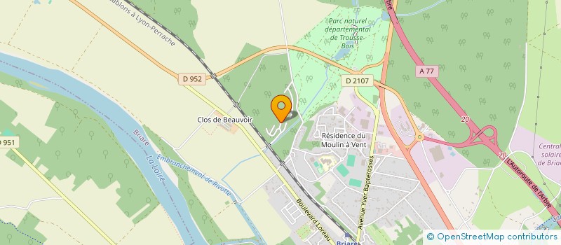 localisation de l'entreprise S.A. DOQUET CHASSAING à BRIARE