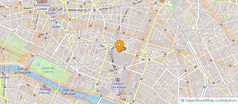 localisation de l'entreprise S.A. DU 14 RUE DES PETITS       CARREAUX  PARIS