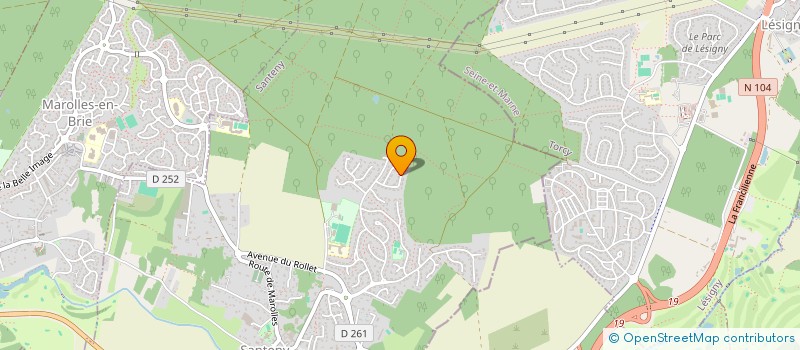 localisation de l'entreprise S.A.E.3.C  SANTENY