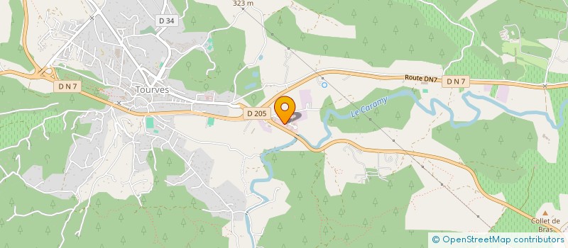 localisation de l'entreprise S A E SUD ASSAINISSEMENT & ENVIRONNEMENT  TOURVES