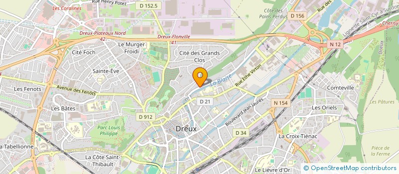 localisation de l'entreprise S.A. ELEC à DREUX