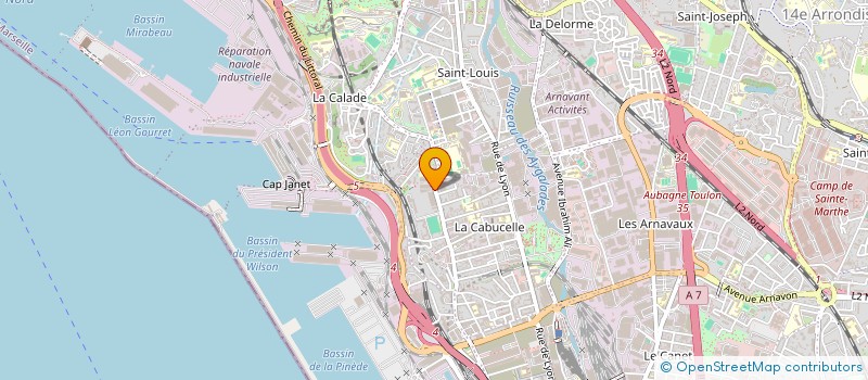 localisation de l'entreprise S.A.F.3.R à MARSEILLE
