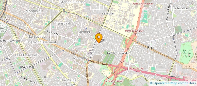 localisation de l'entreprise S A F I à BRON