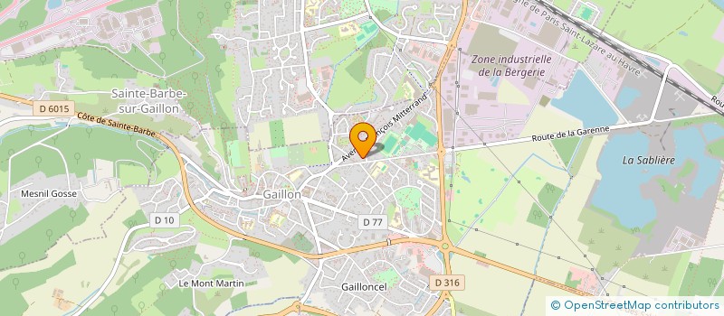 localisation de l'entreprise S.A.F.M.  LE VAL D'HAZEY