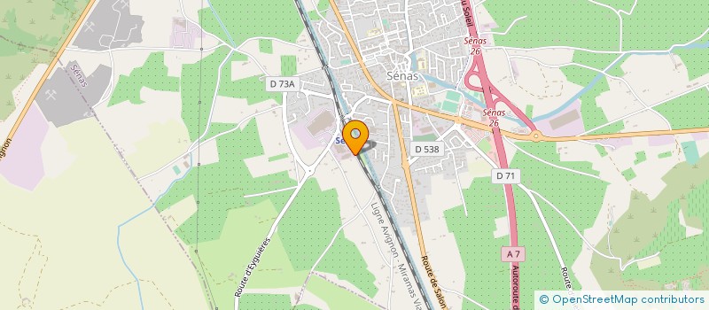 localisation de l'entreprise S.A FERRIER à SENAS