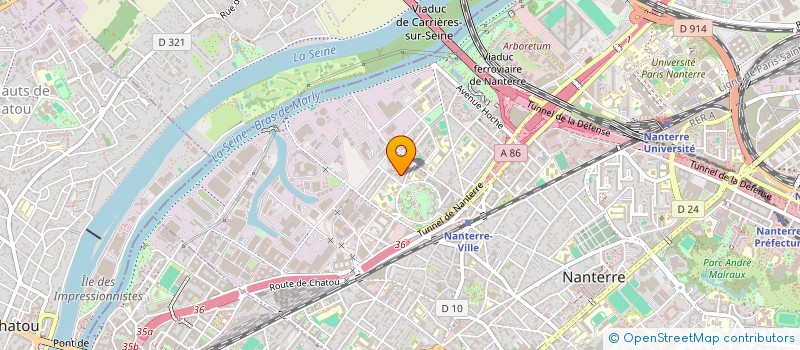 localisation de l'entreprise S.A FIBRE  NANTERRE