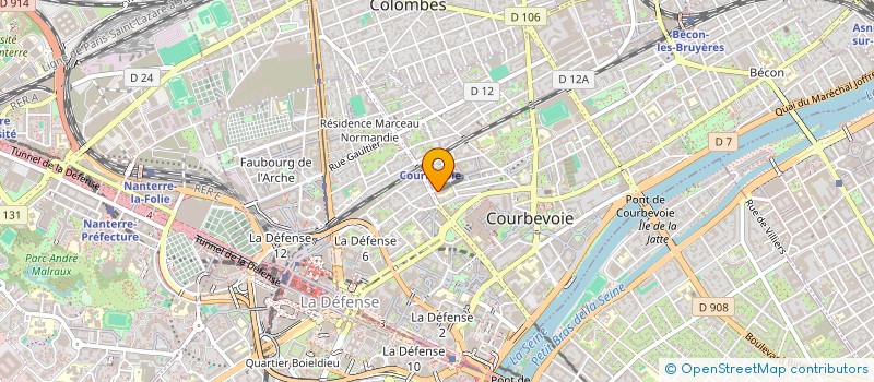localisation de l'entreprise S.A. FINANCIERE MEDICIS à COURBEVOIE