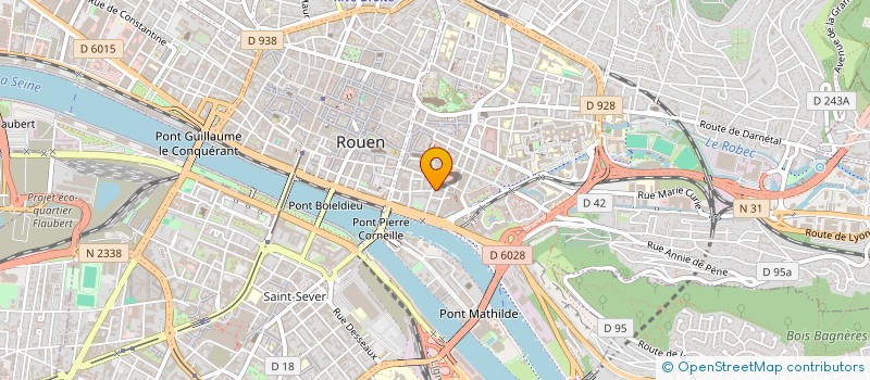 localisation de l'entreprise S.A.G à ROUEN