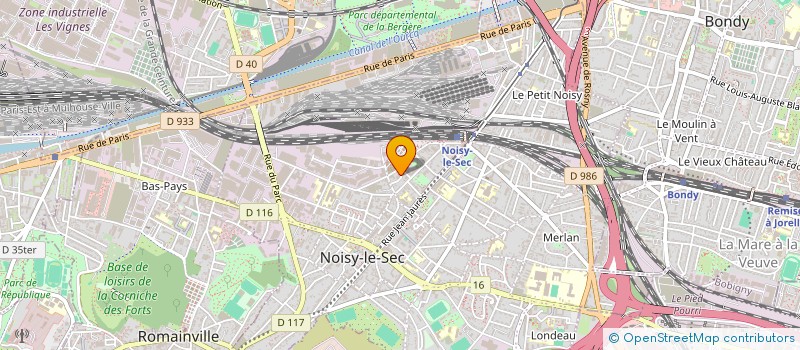 localisation de l'entreprise S.A.G.E à NOISY-LE-SEC
