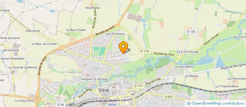 localisation de l'entreprise S.A.G.E.L.  VITRE