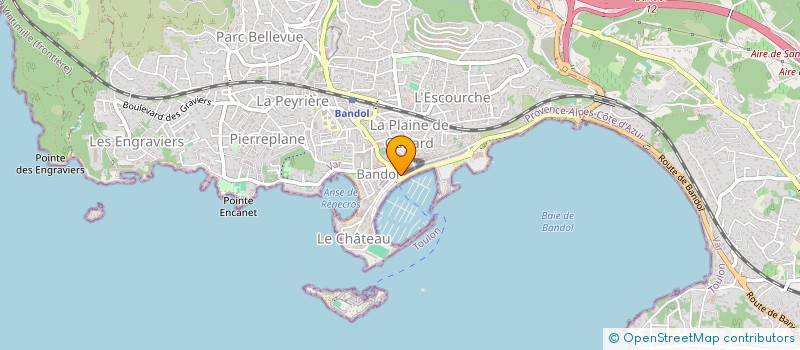 localisation de l'entreprise S.A.G. IMMO  BANDOL