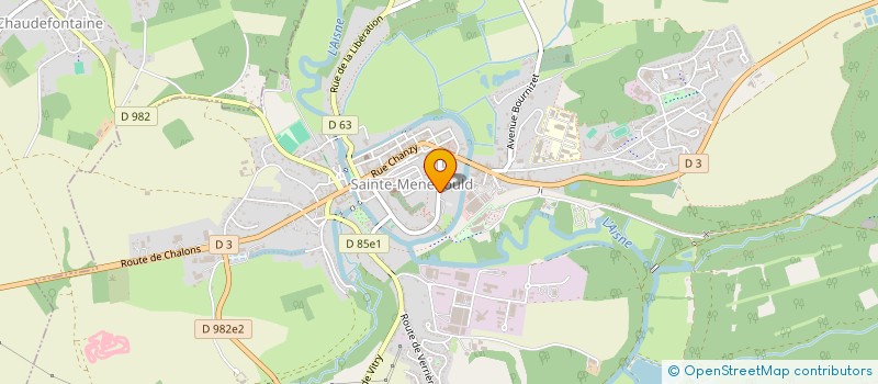 localisation de l'entreprise S.A.G.J  SAINTE-MENEHOULD