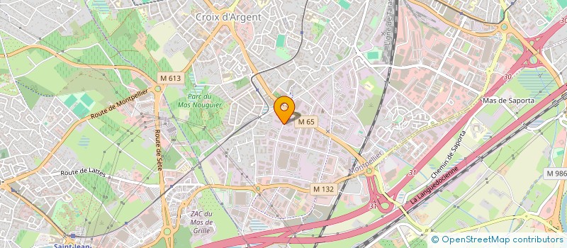 localisation de l'entreprise S.A.G.P à MONTPELLIER