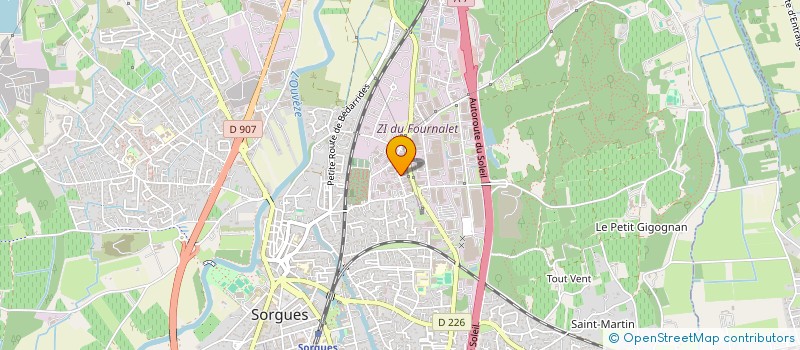 localisation de l'entreprise S.A.G.T. PROVENCE à SORGUES