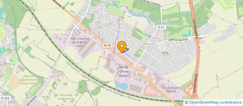 localisation de l'entreprise S.A. GROUP INVEST  SERVON