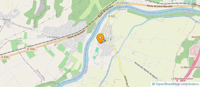 localisation de l'entreprise S.A. GUEDY  EYMEUX