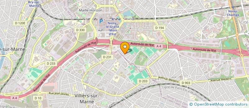 localisation de l'entreprise S.A.H à NOISY-LE-GRAND