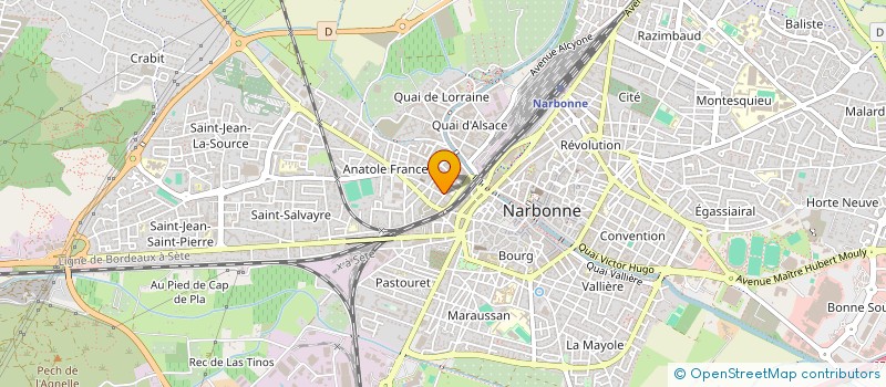localisation de l'entreprise S.A.H.M. à NARBONNE