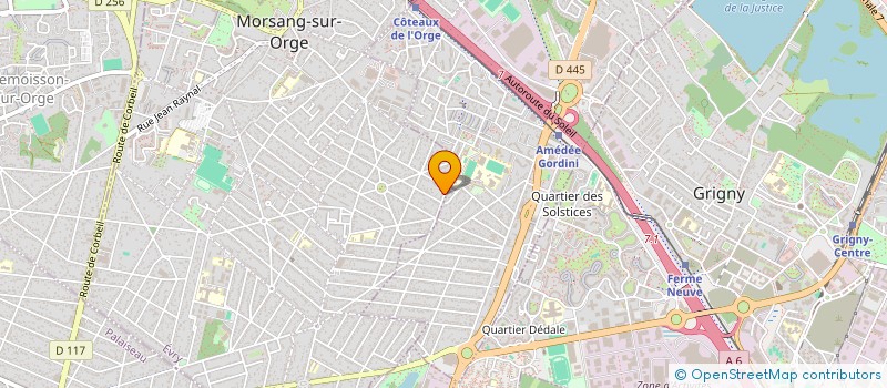 localisation de l'entreprise S.A.I.  MORSANG-SUR-ORGE