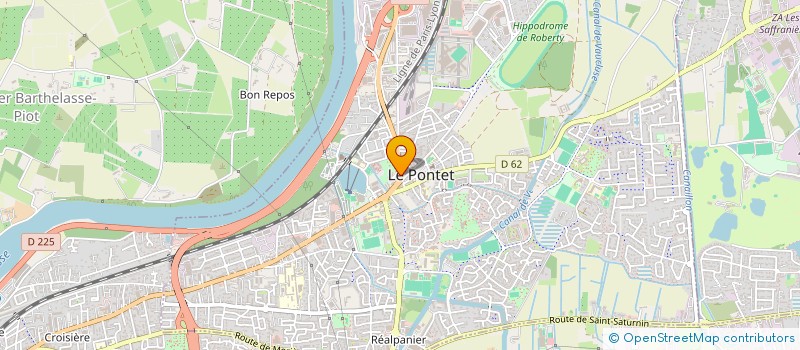 localisation de l'entreprise S.A.I TRANSACTION  LE PONTET