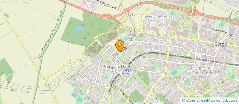 localisation de l'entreprise S.A IMMO à CERGY