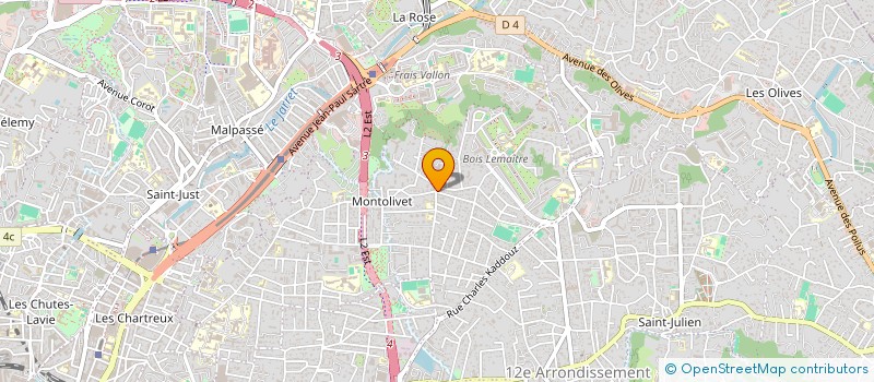 localisation de l'entreprise S.A.J. à MARSEILLE