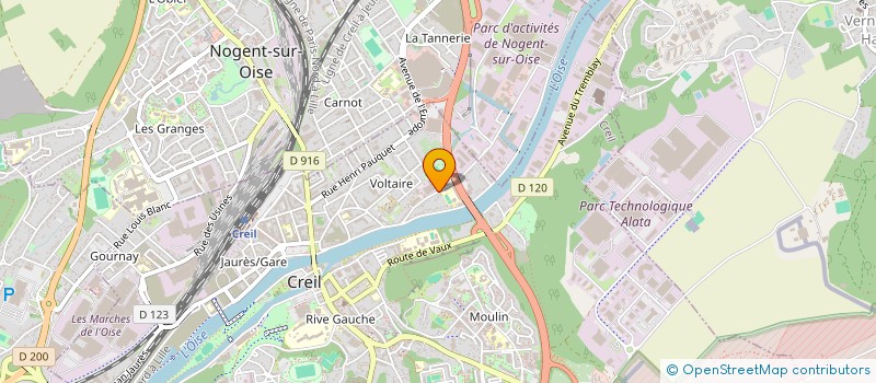 localisation de l'entreprise S.A.K DESTOK  CREIL