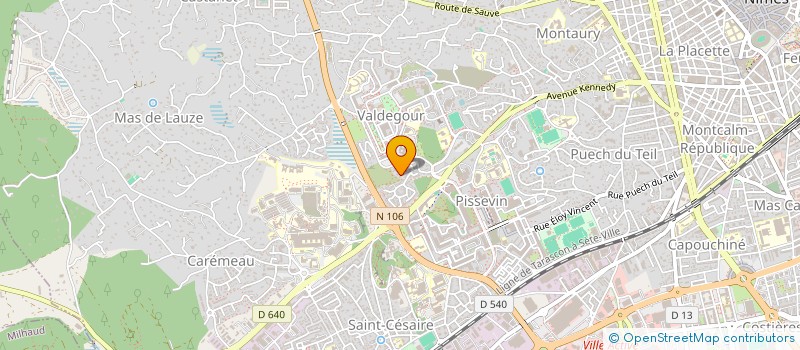 localisation de l'entreprise S A L E M  NIMES