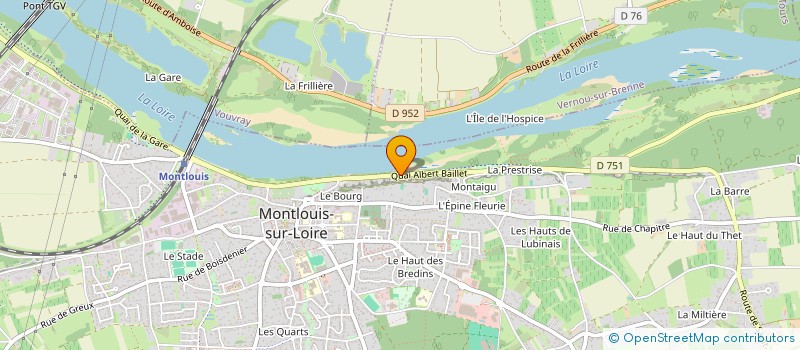 localisation de l'entreprise S.A.L. SAUSIN à MONTLOUIS-SUR-LOIRE