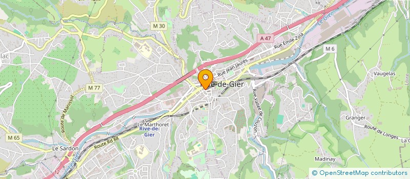 localisation de l'entreprise S A LOIRE MAREE  RIVE-DE-GIER