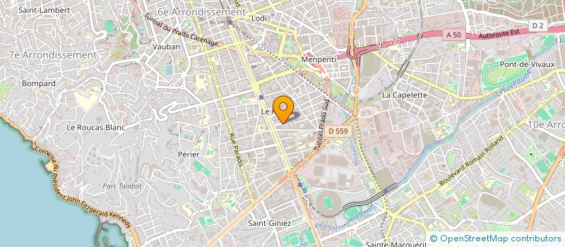 localisation de l'entreprise S.A.M à MARSEILLE