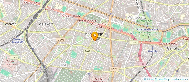 localisation de l'entreprise S.A.M.  MONTROUGE