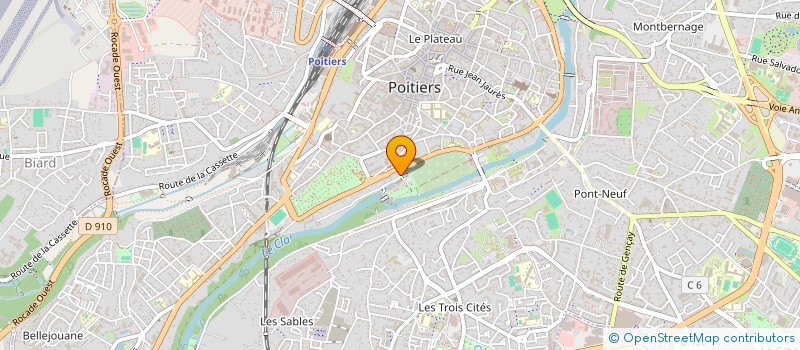 localisation de l'entreprise S.A.M. à POITIERS