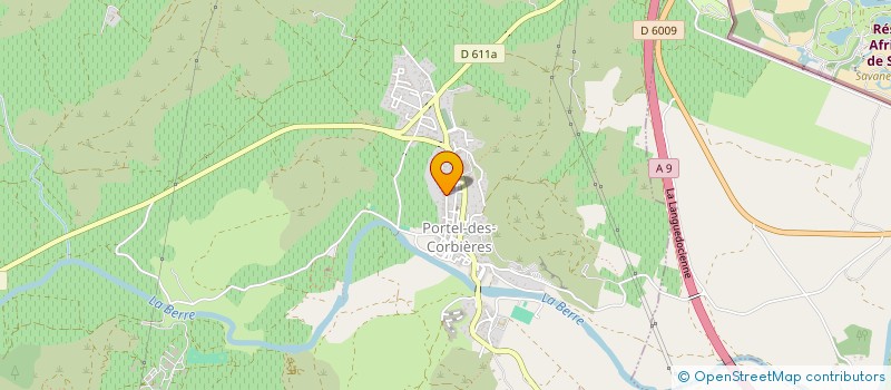 localisation de l'entreprise S.A.M.  PORTEL-DES-CORBIERES