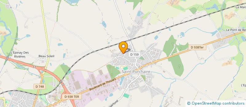 localisation de l'entreprise S.A.M.  BRESSUIRE