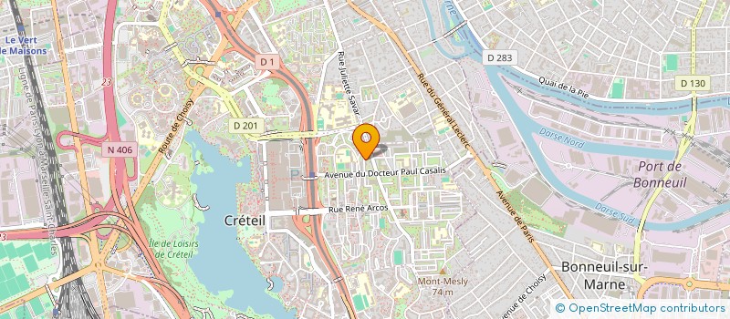 localisation de l'entreprise S.A.M à CRETEIL